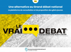 Les gilets jaunes lancent « Le Vrai Débat » : leur propre plateforme de consultation en ligne