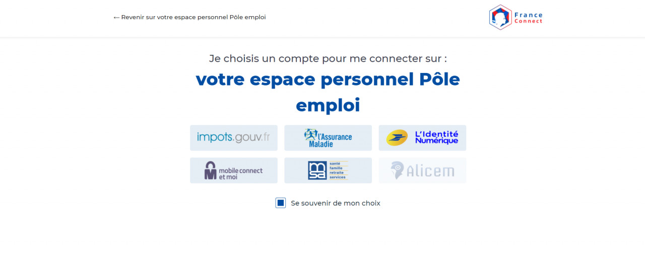 Pôle emploi est désormais accessible via FranceConnect