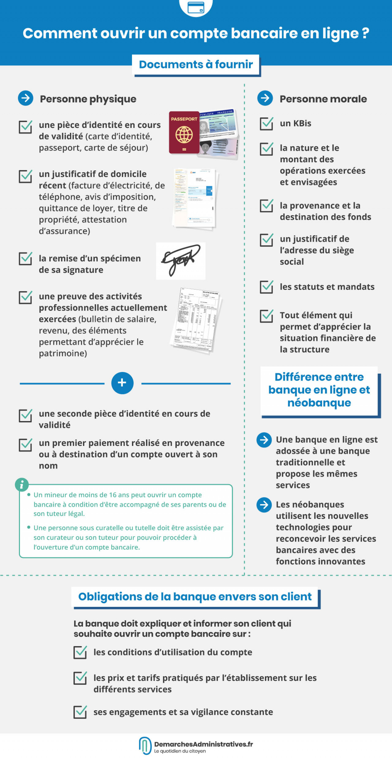 Quelles sont les conditions pour ouvrir un compte bancaire en ligne ?